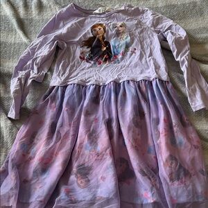Disney Lavender Frozen Top with Characters